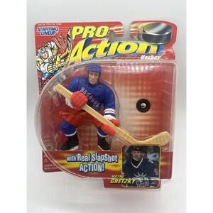 1998 HASBRO STARTING LINEUP NHL PRO ACTION WAYNE GRETZKY NEW YORK RANGERS HOF